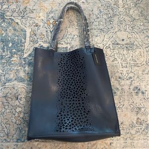 Banana Republic Leather Portfolio Tote NWT